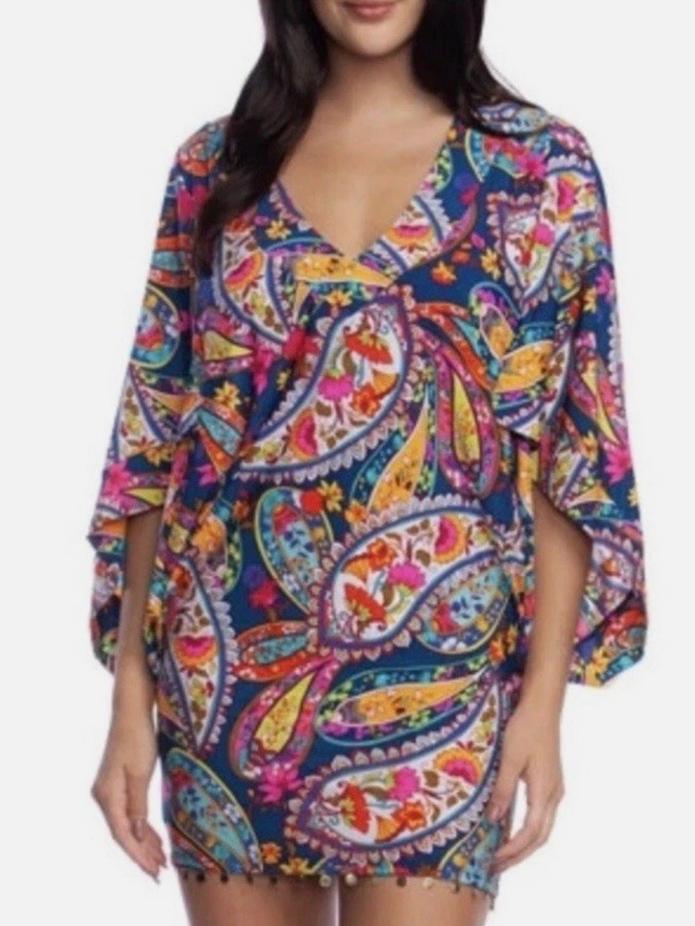Trina Turk Woman’s Moroccan Paisley Swim Coverup Tunic